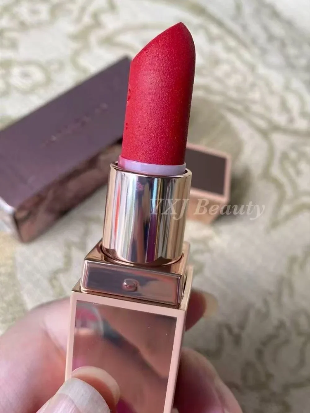 New In Box PATRICK TA Matte Suede Lipstick~That's Why She's Late~Full Size 4 g